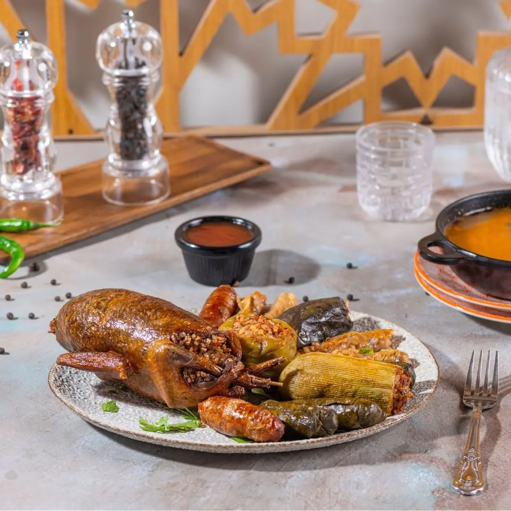 وجبة حمام محشي
